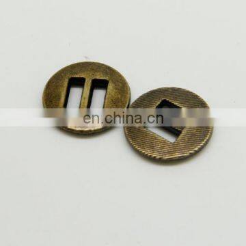 decorative web metal button buckle and cord button