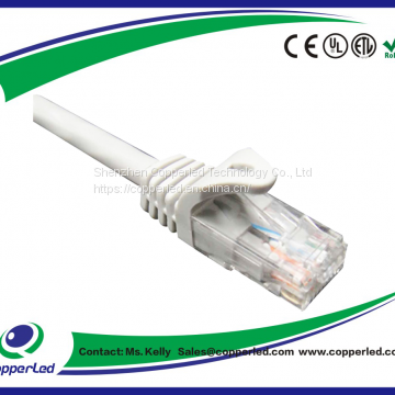 UTP Cat.6 Patch cord Ligule Molded Boot Grey color