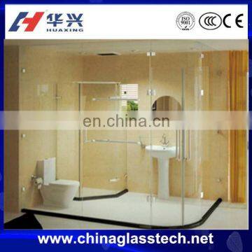 high quality clear framless sliding glass shower door