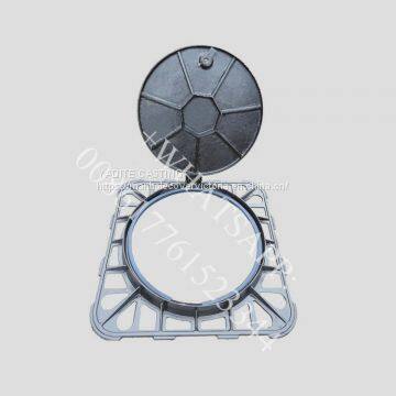 En124 D400 Iron Window Grill Design Ductile Iron Heavy Duty Manhole Cover