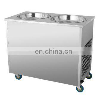 big discount!!! Thailand Philippine double pan roll fry ice cream making  fried ice cream roll machine