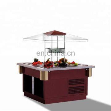 China Manufacturer Salad Bar Refrigerator Sale With Drawers Stainless Steel Salad Bar Display Freezer