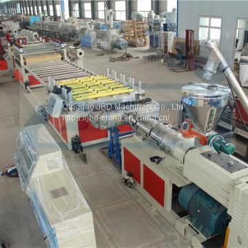 PVC crust foamed board production line