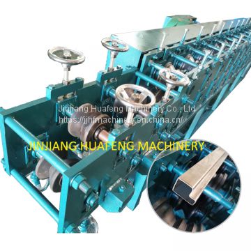 Stainless Steel Door Profile Roll Forming Machine, P Section Pipe Roll Former