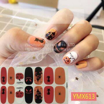Christmas/Halloween Nail Art Stickers Festival Pumpkin Wraps Waterproof Full DIY Manicure Accessories YMX Series photo-5
