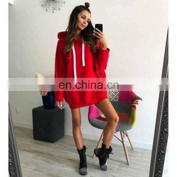 LAITE D2136 autumn&winter women hoodie dress custom ladies casual dress hoodies for women