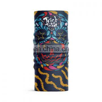 HQP-SY10 HongQiang Skeleton Skull Bandana Halloween Neck Half Face Silk Scarves Multifunctional Mask Shield Riding Hair Scarf photo-6