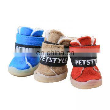 New design Teddy snow shoes dog winter boots booties for dog cats