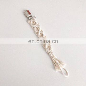 Wholesale Custom Crochet Rope Baby Pacifier Clip Chain photo-6