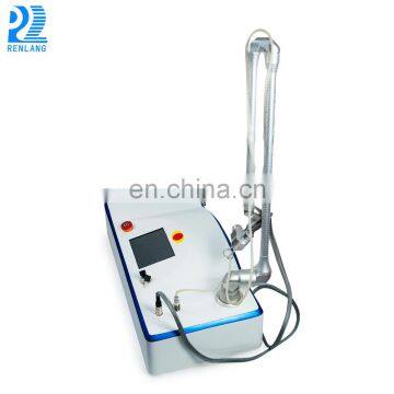 Guangzhou Renlang portable 10600 nm co2 laser glass tube fractional erbium laser machine vaginal tightening