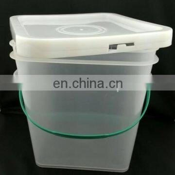 15L square and rectangle plastic buckets