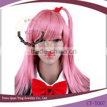 nice synthetic short cute japanese striaght pink cosplay wig