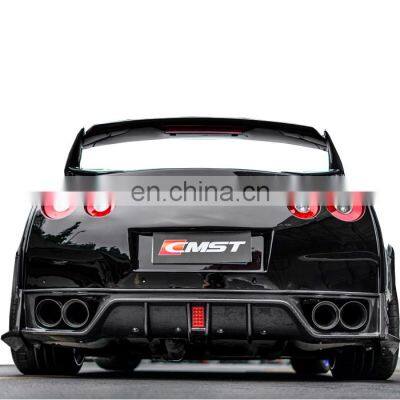 Body Kit for Nissan Gtr R35 Front Bumper Rear Bumper Wide Flare Carbon Fiber Rear Diffuser Side Skirts Bonnet Trunk Spoiler photo-5