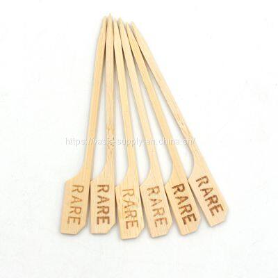 9/12/15 Cm Paddle Rotating BBQ Skewer Bamboo Gun Skewer With Customize Logo