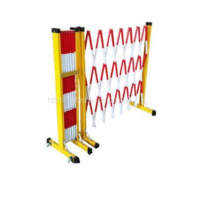 Safe Construction Round Tube Telescopic Fence Glass Fiber Reinforced Plastic Movable Isolation Belt Fence Protective Fence photo-4