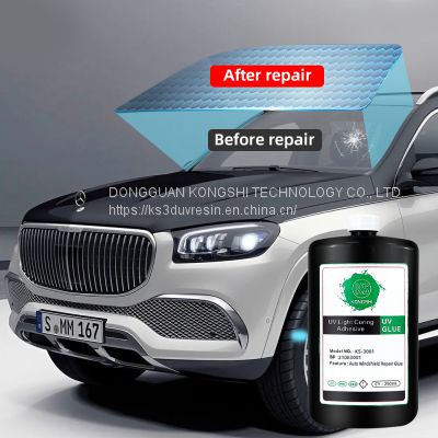 car auto glass repair crack scratches repair uv glue fluid windshield windscreen repair repare resin