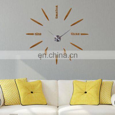 K&B Hot Factory Fashion High Quality Modern EVA+Acrylic Diy Digital Wall Clock photo-3