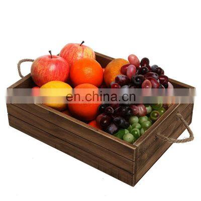 Customized Wine Beer Fruit Decor Storage Wooden Crate Box photo-2