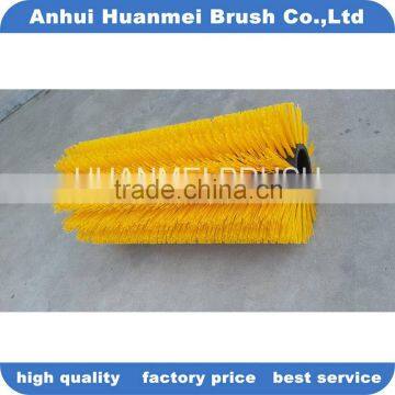 Snow sweeper roller brushes