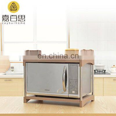 Kitchen Microwave Oven Storage Rack Shelving Unit, 2-Tier Adjustable Stainless Steel Storage Shelf photo-3