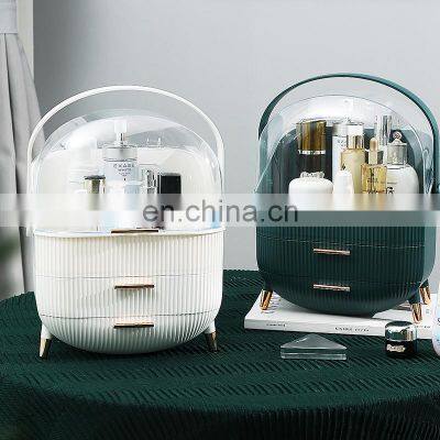 Waterproof Adjustable Make Up Box Brush Lipstick Beauty Portable Clear Jewelry Organizer Cosmetic Storage Box Makeup Organizer