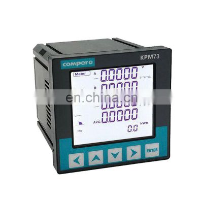 3-Phase 51th Harmonic Bidireational Multifunction Electric Meter Digital Power Meter Data Logger Electricity Quality Panel Meter