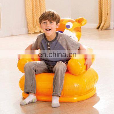 cheap portable cartoon kids baby children pvc inflatable air sofa chair with armrest