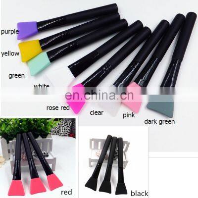 High Grade Factory Wholesale Low Price Wood Handle Silicone Mask Application Makeup Brush Accept Customized