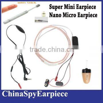 Super Mini Earpiece Wireless In-Ear maget Earpeice micro headphone with Necklooop Sticker