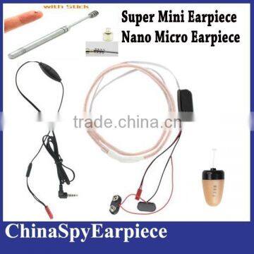 Super Mini Earpiece Wireless In-Ear Maget Earpeice Micro Headphone With Necklooop Sticker