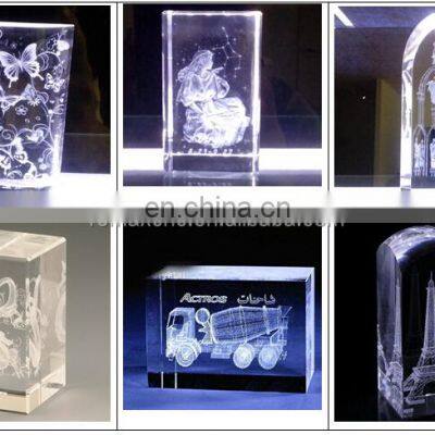 High Quality Inside Engraving Photo Crystal Glass Acrylic 3D Laser Engraving Machine photo-5