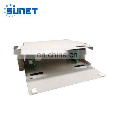 Оптический волоконный терминал Sc LC FC ST 12 24 48 ПОРТ Ракетный монтажный ODF патч-панель 19 дюймов пустой/Полностью загруженный оптический распределительный кадр photo-3