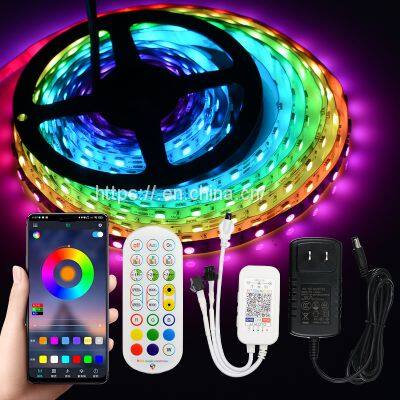 Hot Selling Smart Voice Control Flexible RGB Strip IP65 12-24v With Remote Control photo-5