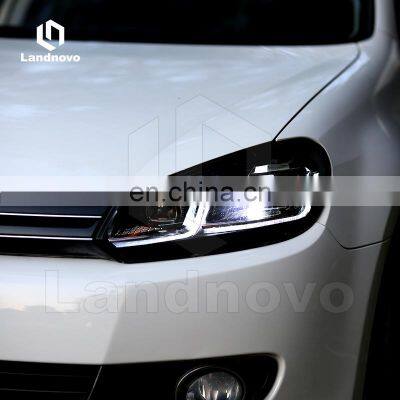Landnovo Headlights for VW Golf 6 to 7.5 2010-2012 Led Head Lamp Assembly PLUG & PLAY