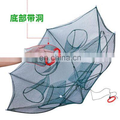 JOHNCOO Portable Foldable Shrimp Crab Baits Cast Mesh Multi-holes Fishing Net Set photo-3