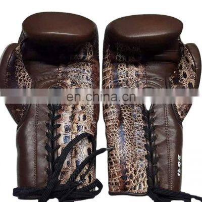 wholesale 2020 design OEM cowhide leather boxing gloves