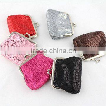 New mesh clip clasp coin purse kiss lock wallet