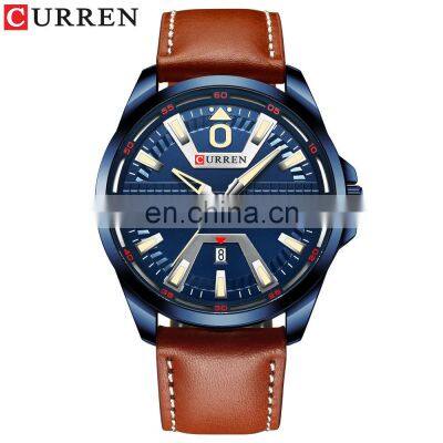 CURREN Leather Strap Waterproof Men's Watch Business Men's Watch