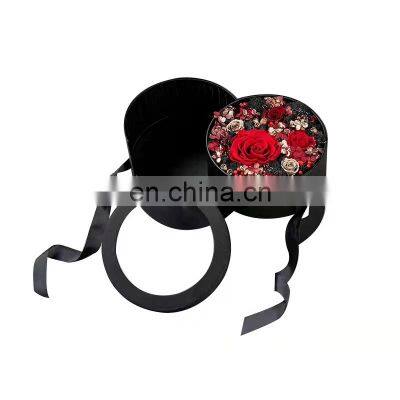 Recyclable Round Flower Box With Pvc Windows Customized Shape and Size Gift Box photo-2
