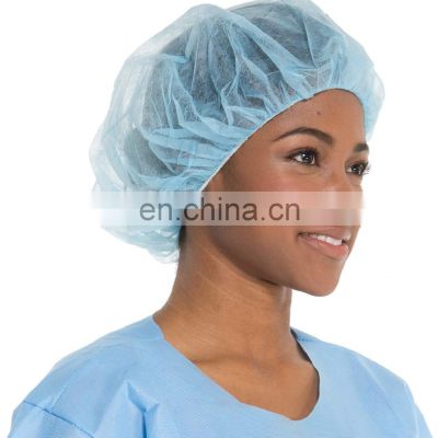 Food Service Hospital Lab Use Disposable Non-Woven Bouffant Caps