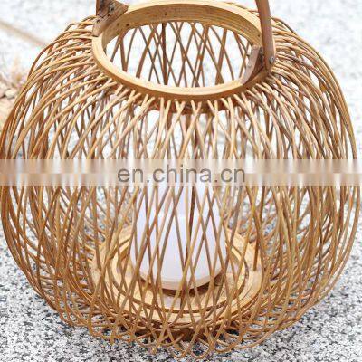 Home Decoration Mini Bamboo Candle Holders Natural Lantern Centerpiece Candle Jar Cheap in Bulk European Style Vietnam Supplier photo-3