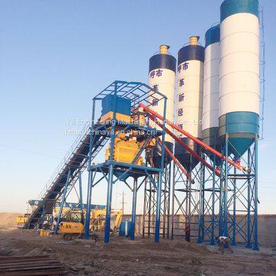 L Shape Layout Hzs90 Belt Conveyor Type Concrete Batch Plant for Sale photo-4