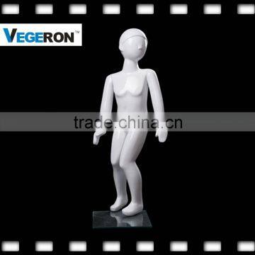 Hot Sell Full Body Fiberglass Kids Mannequin Abstract Mannequin With Sculptured Hair photo-2