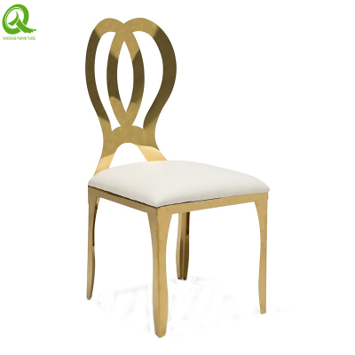 Luxury Modern Weddings Rental Chairs Golden Stainless Steel Royal Event Chair for Sale