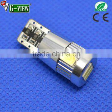 China Best T10 canbus led 6smd 5630 auto led error free 194 auto bulb t10 led