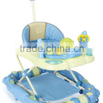 Hot Sale Round Toy Baby Walker Can Rock with Push Bar LW18-632P