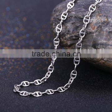 Latest Jewelry Product Designs 2015 Rhodium Plated Flat Curb Chain Sun Necklace photo-2