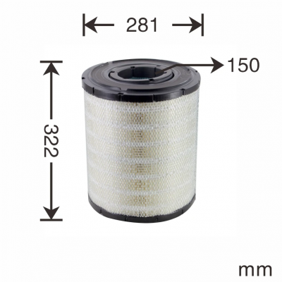 Factory Supply 6I-2501 AF25125M P532501 A-5549 128-2686 Air Filter for Excavator Truck Filter Truck Engine Orginal Replace BT Filter TA-8669AB