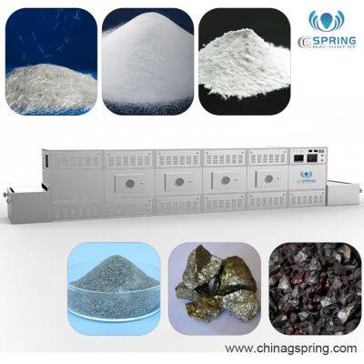 Туннельный промышленный микроволновый печь для химической промышленности. Промышленный микроволновый сушильный аппарат. Ленточный сушильный аппарат для химических порошков