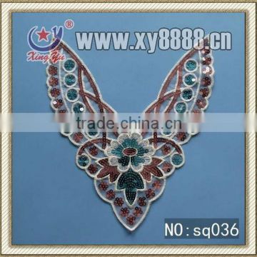 New Exquisite sequins collar embroidery Lace patch